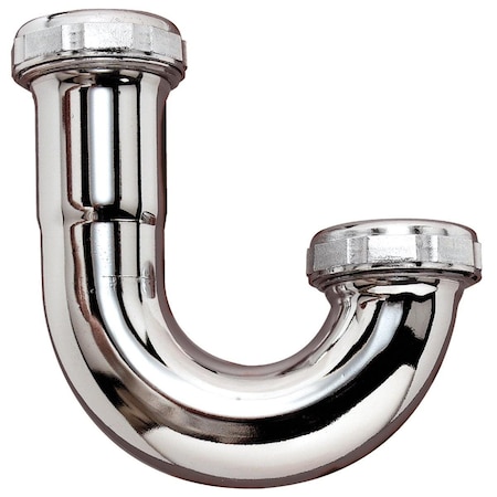 All-Source 1-1/4 In. Chrome Plated J-Bend, Bagged 495298
